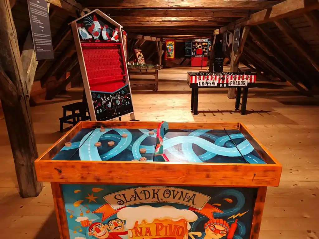 Kočovná Sládkovna v Roztokách - půda