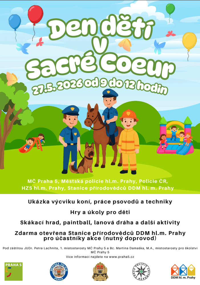 Den děti v parku Sacre Coeur