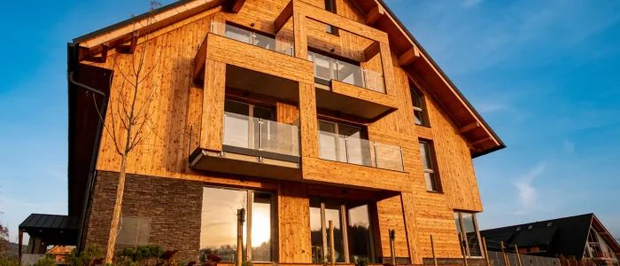 rustikální budova v Krkonoších