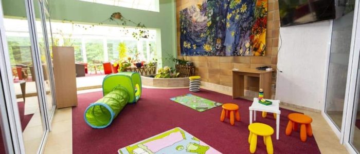 dětský koutek u zimní zahrady