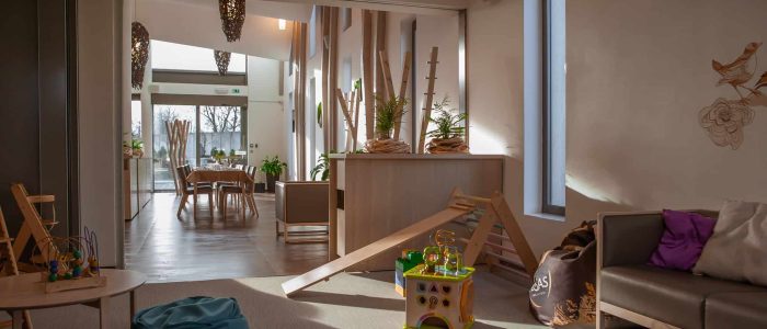 Restaurace Hnízdo s dětským koutek v Brně