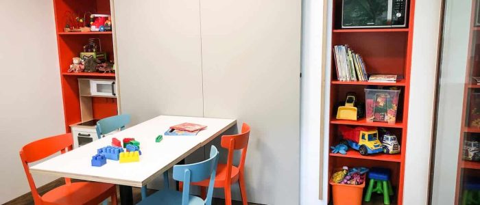 dětský koutek v restauraci