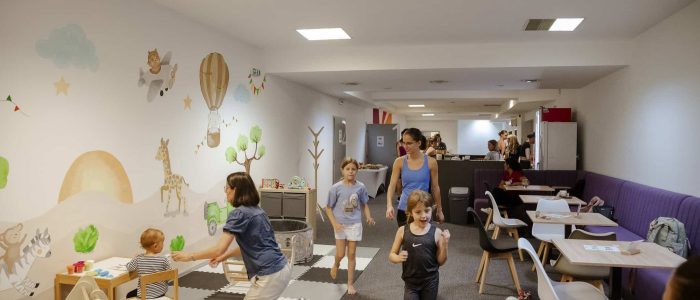 kavárna na recepci fitka