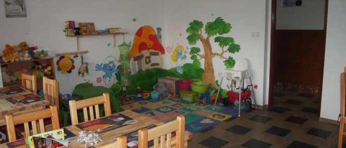 dětský koutek v salonku