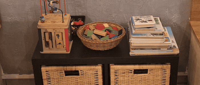 dětský koutek v kavárně