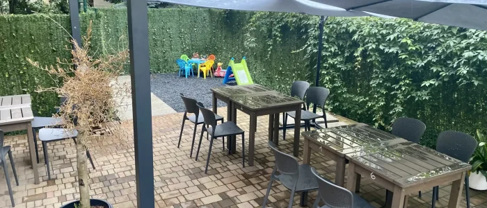 Restaurace Gourmet Pauza s mini dětským hřištěm