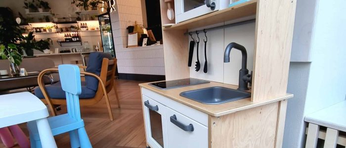 dětský koutek v kavárně na Palmovce